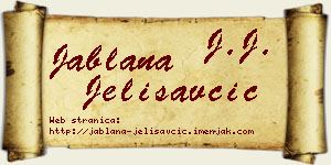 Jablana Jelisavčić vizit kartica